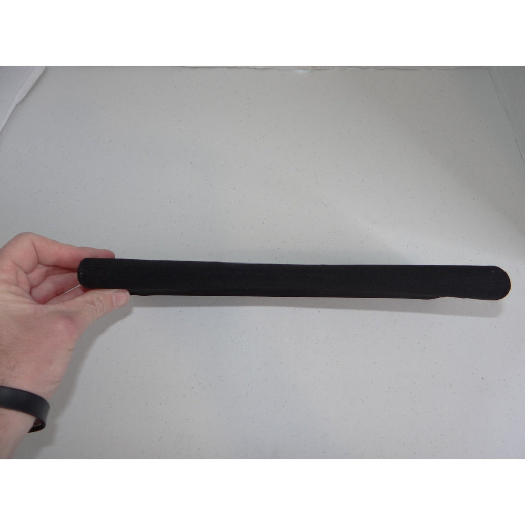 Unbranded Black Fabric Rectangular Evening Clutch Bag Minimalist Formal Snap
