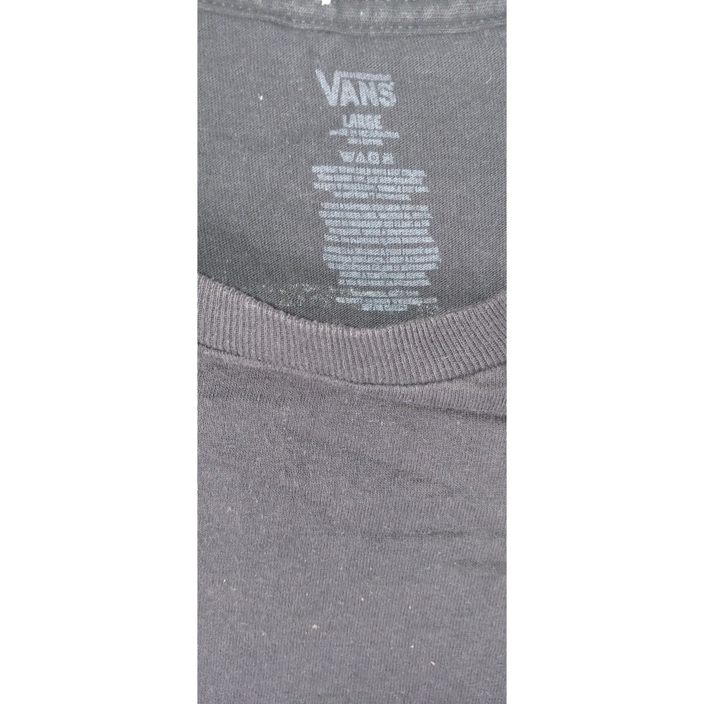 Vans Men's Black Wolf Graphic T-Shirt Size Large