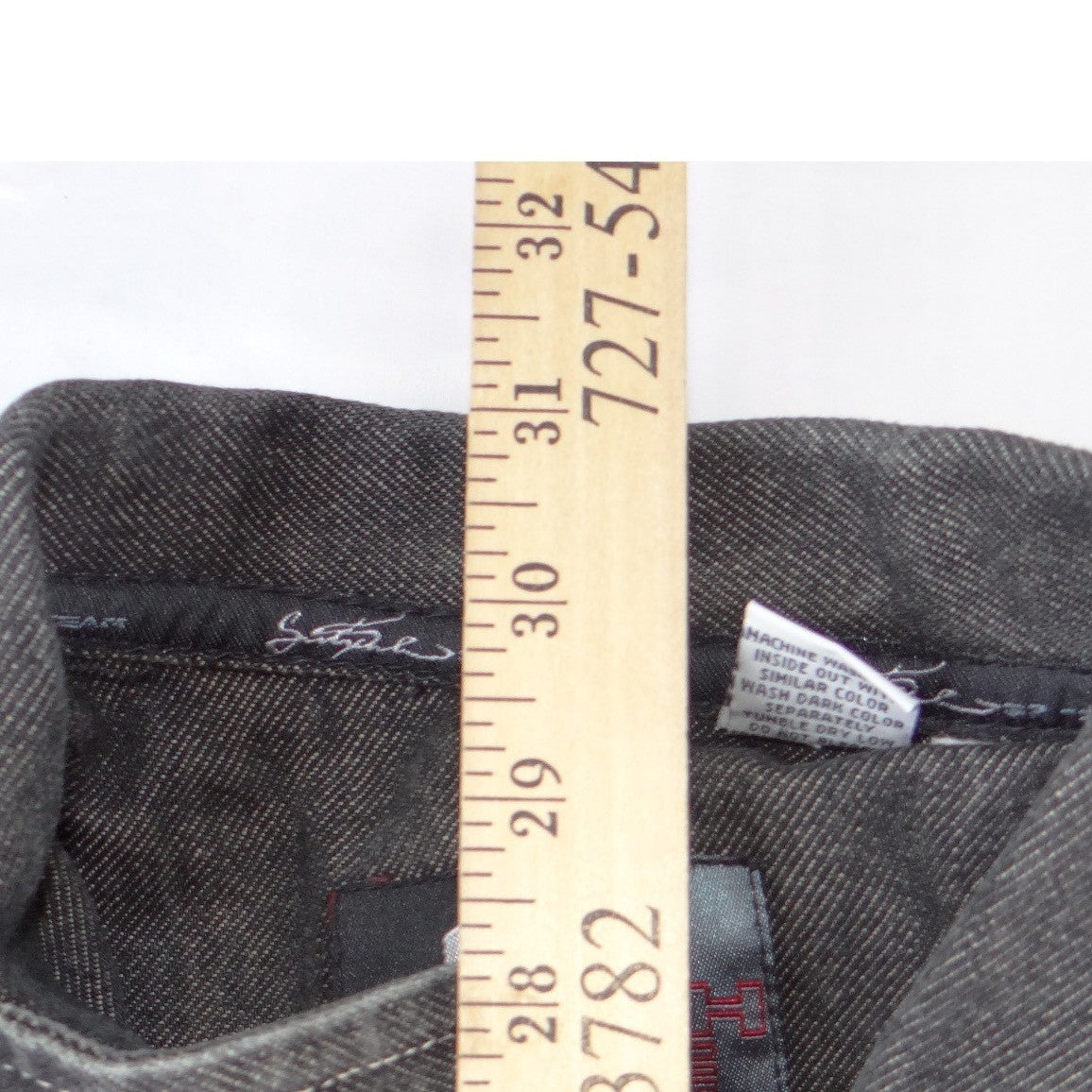Southpole Mens XL Faded Black Denis Jacket Contrast Stitch Streetwear Y2K