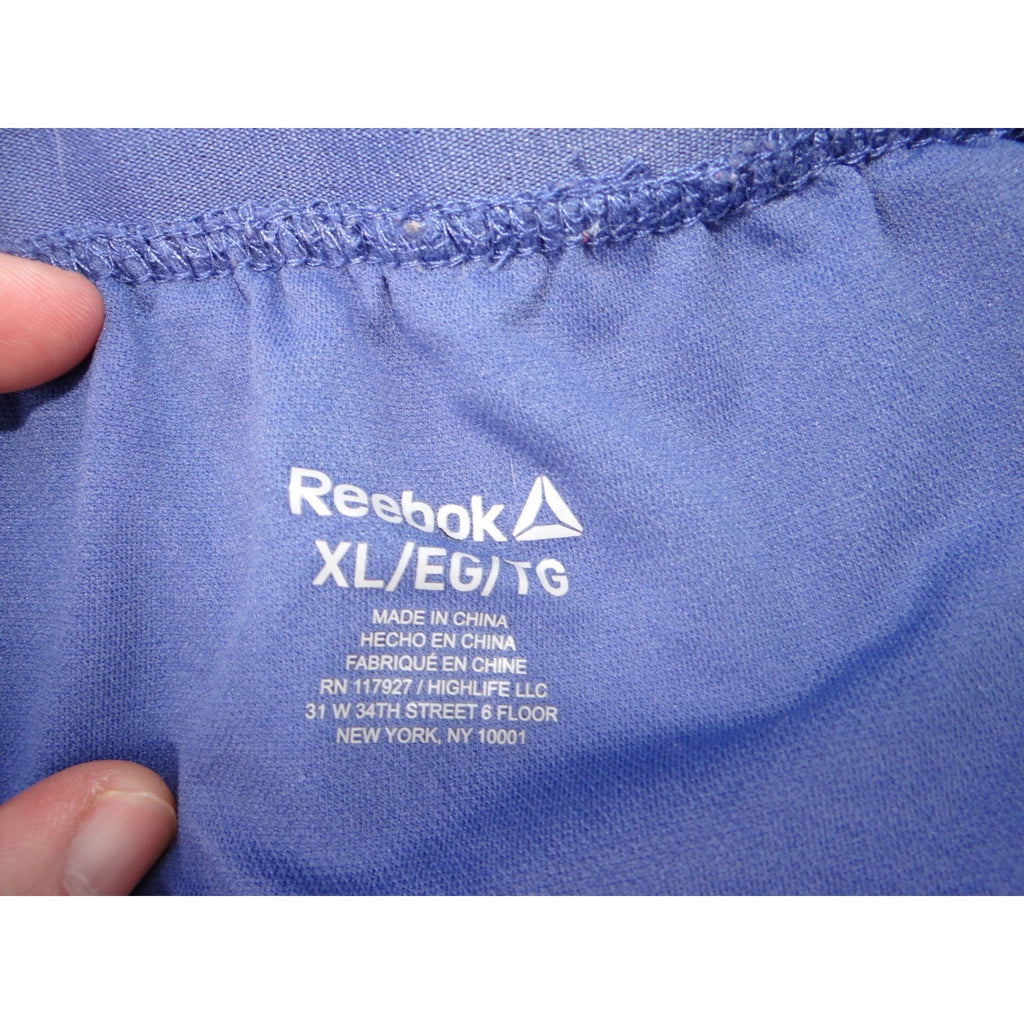 Reebok Womens Running Shorts Elastic Waistband Blue XL