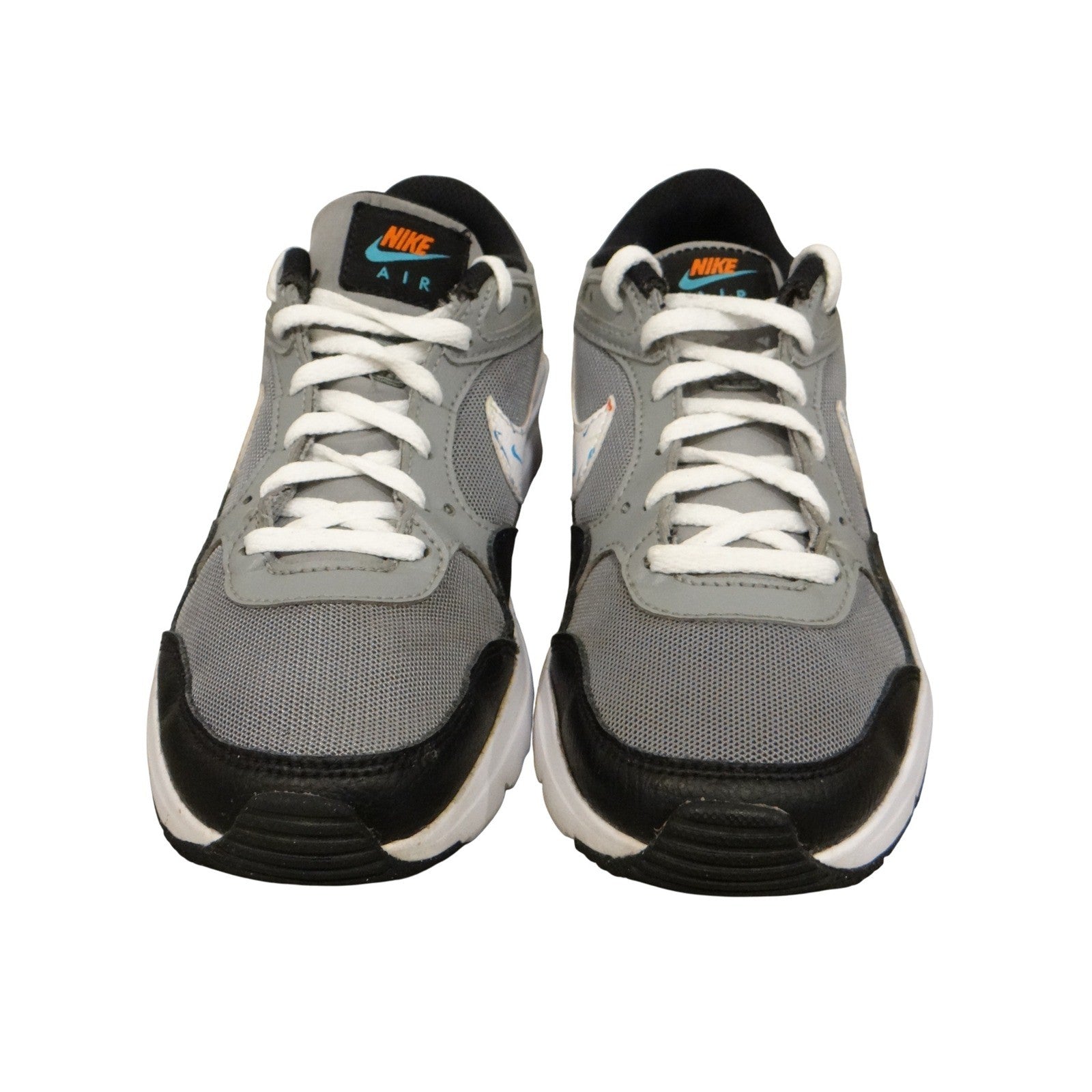 Nike Air Max Kids 4.5Y Youth Gray Black White Multi Swoosh Sneakers DM7592