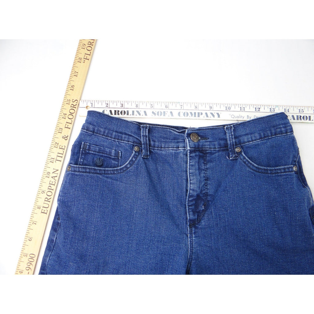 Gloria Vanderbilt Denim Shorts Women Size 4 Blue All Around Slimming Effect