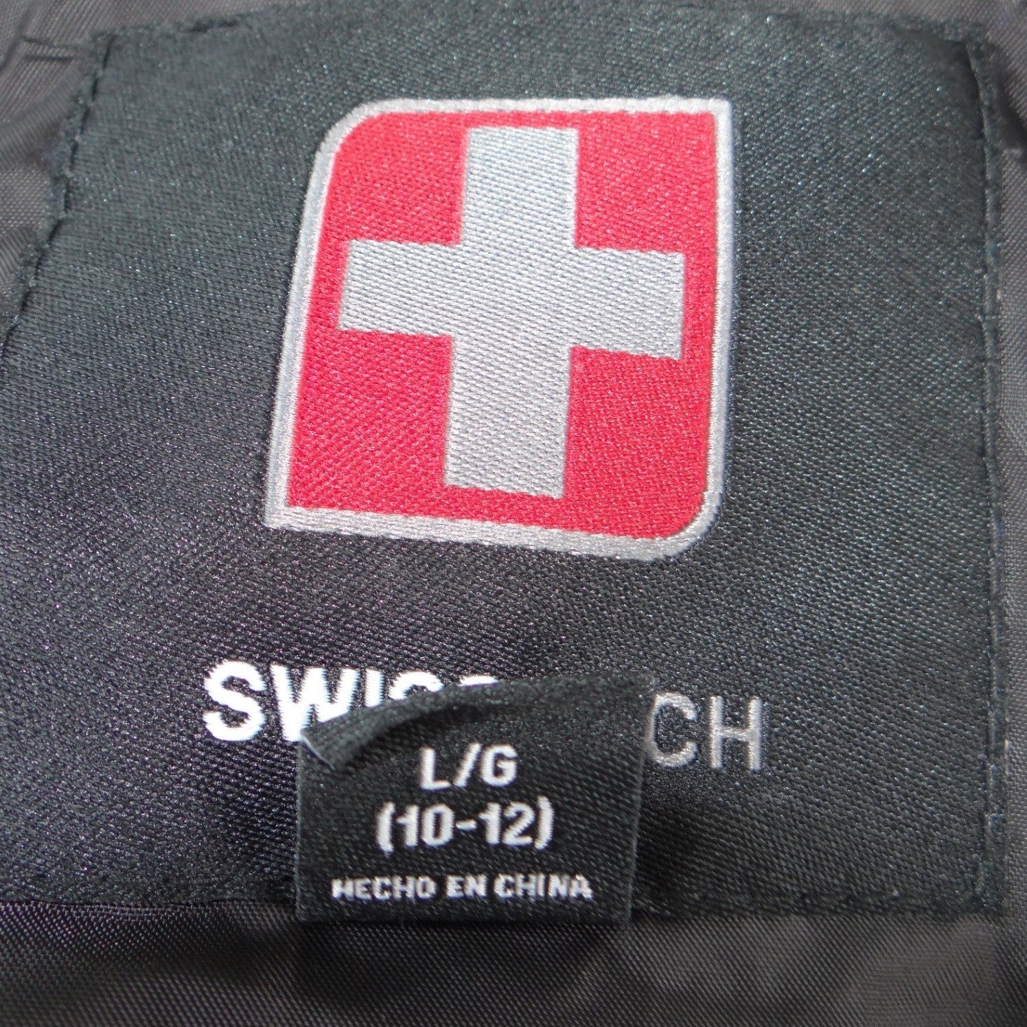 Swiss Tech Black Insulated Snow Bibs Girls Size L 10-12 Ski Overalls Pants