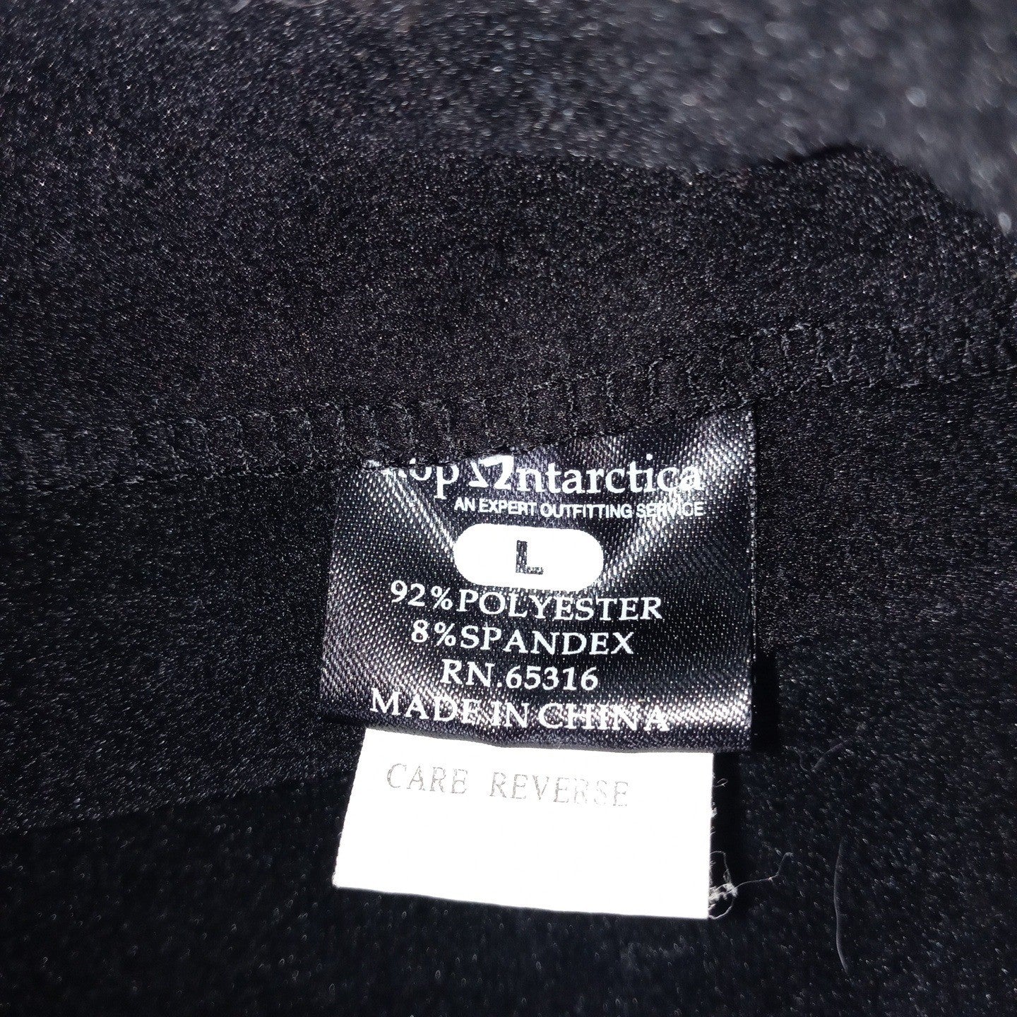 Shop Antarctica Black Long Sleeve Quarter Zip Pullover Shirt Women's Size L