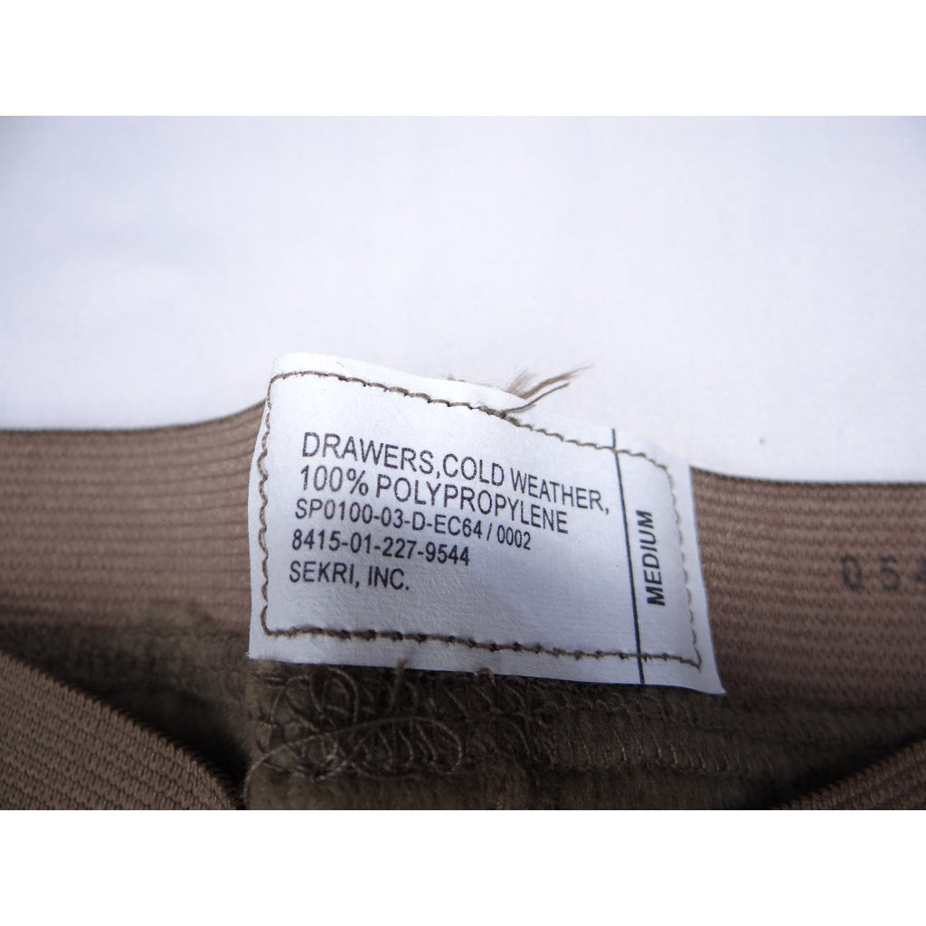 Genuine US Military Cold Weather Drawers Polypropylene Medium Thermal Underwear