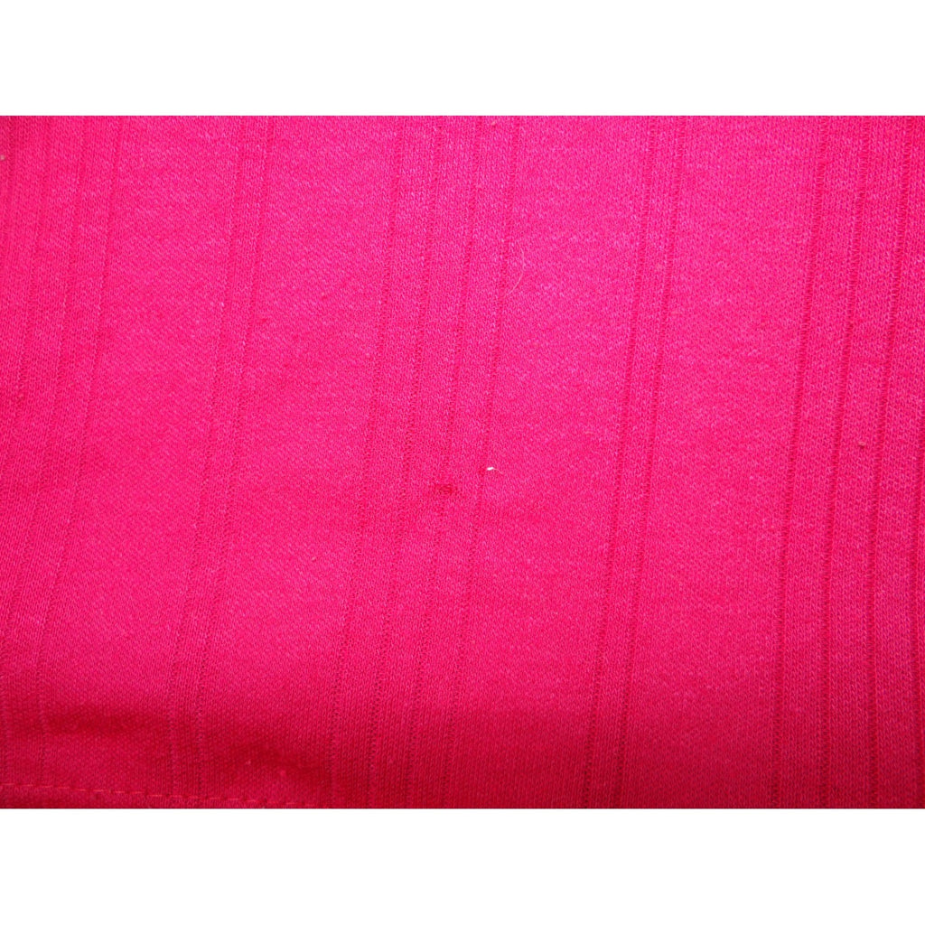 Vintage Women's Red Mock Neck Ribbed Long Sleeve Casual Top Shirt XL