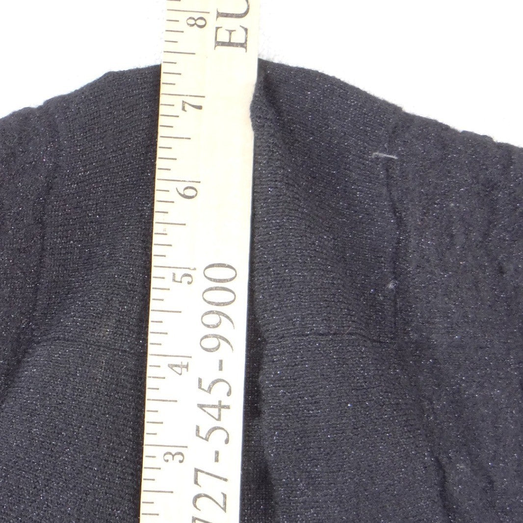 Antonio Melani Womens Black Textured Metallic Knit Shrug Bolero Cardigan Size M