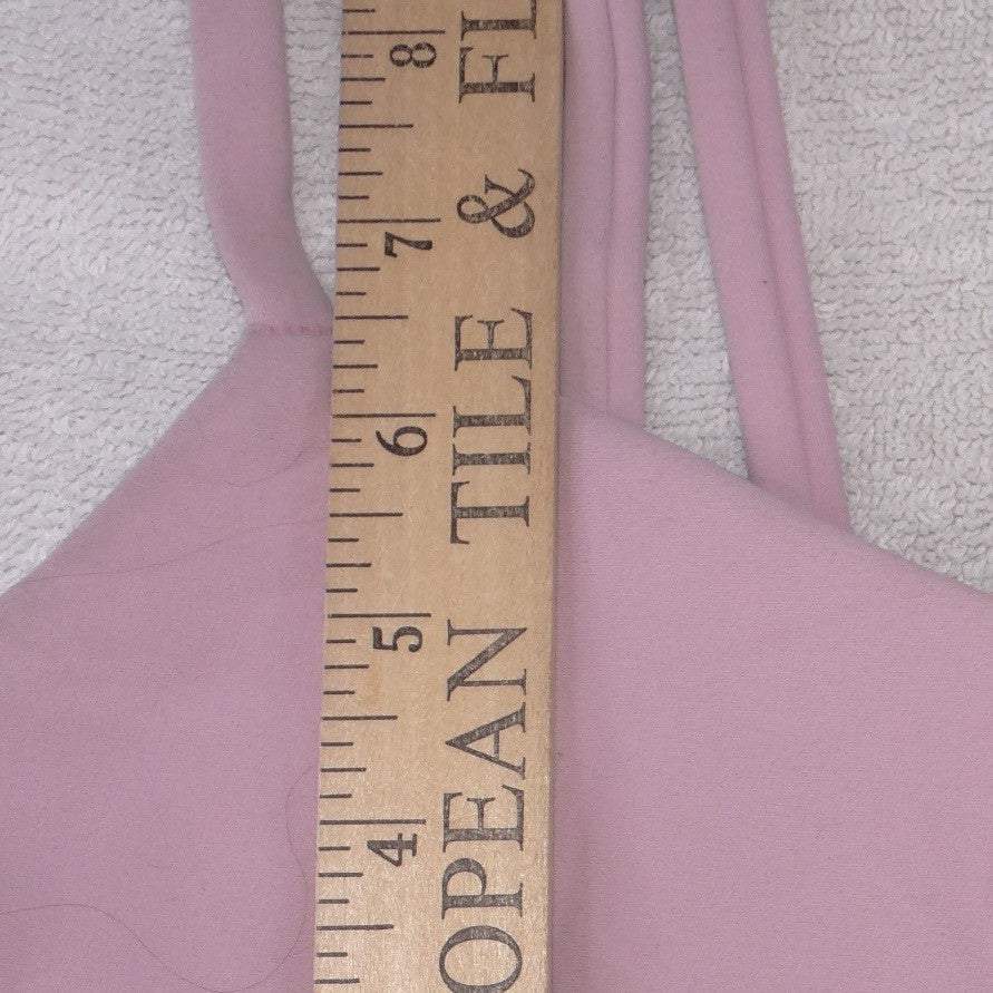 All In Motion Womens Mauve Pink Double Strap V-Neck Sports Bra Size S