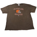 Cleveland Browns NFL Football Helmet Graphic T Shirt Men's Brown