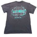Iron Horse Saloon Ormond Beach FL Biker Pocket T-Shirt Mens Black Teal Graphic