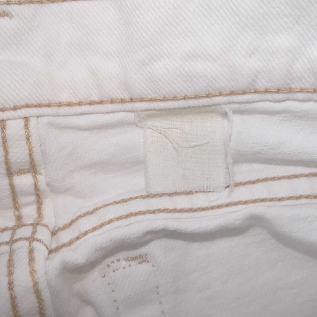 Levis White Denim Straight Leg Jeans Mens 31x31 Solid Cotton Pants
