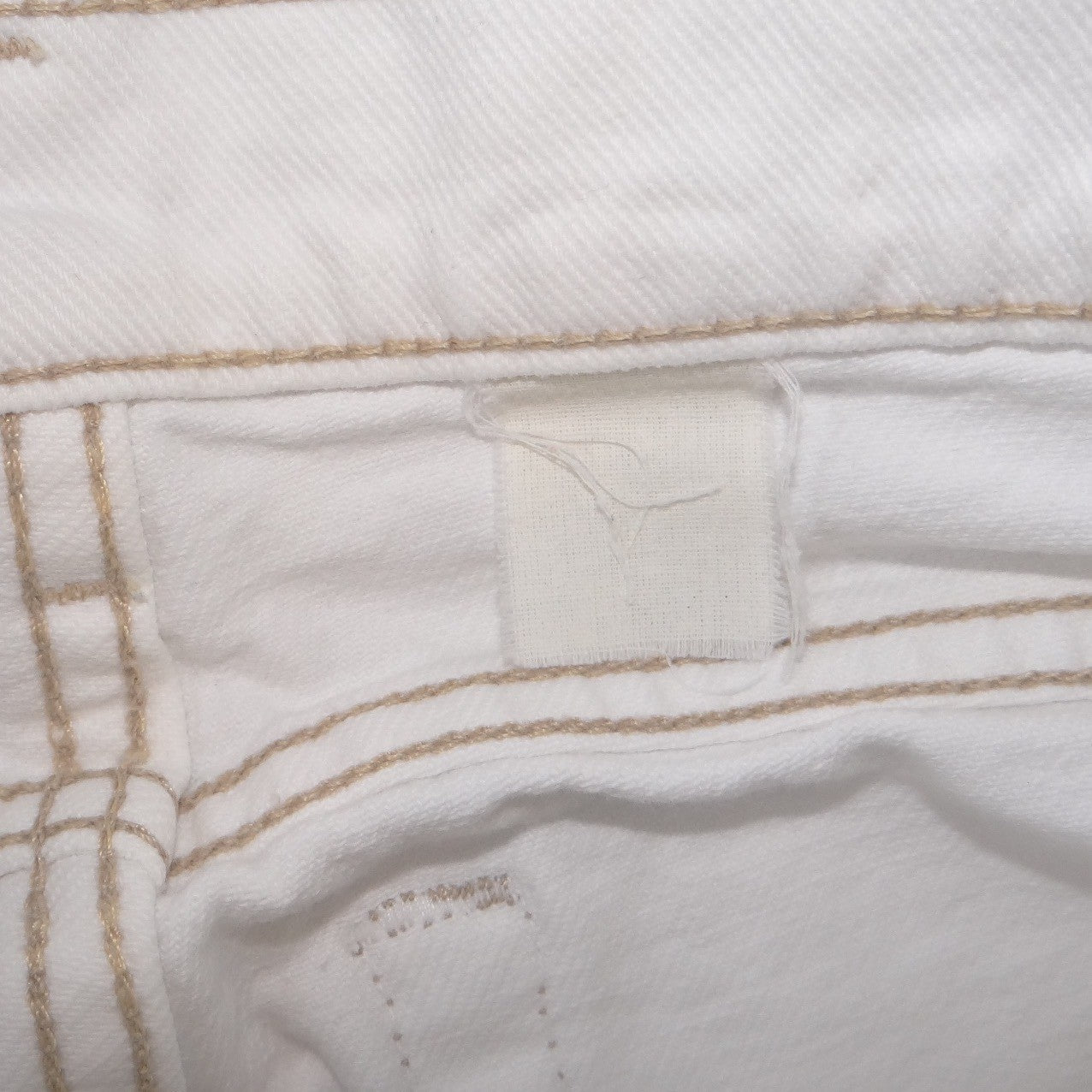 Levis White Denim Straight Leg Jeans Mens 31x31 Solid Cotton Pants