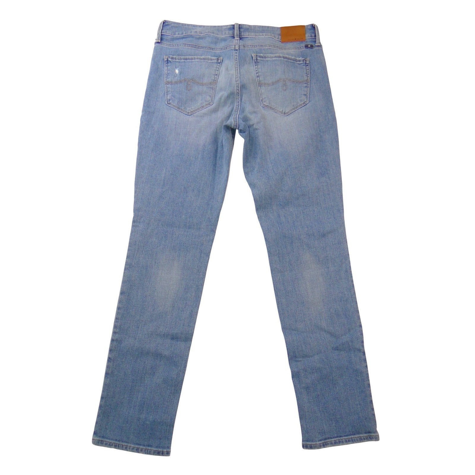 Lucky Brand Lolita Skinny Jeans Womens 8/29 Light Wash Distressed Blue Denim