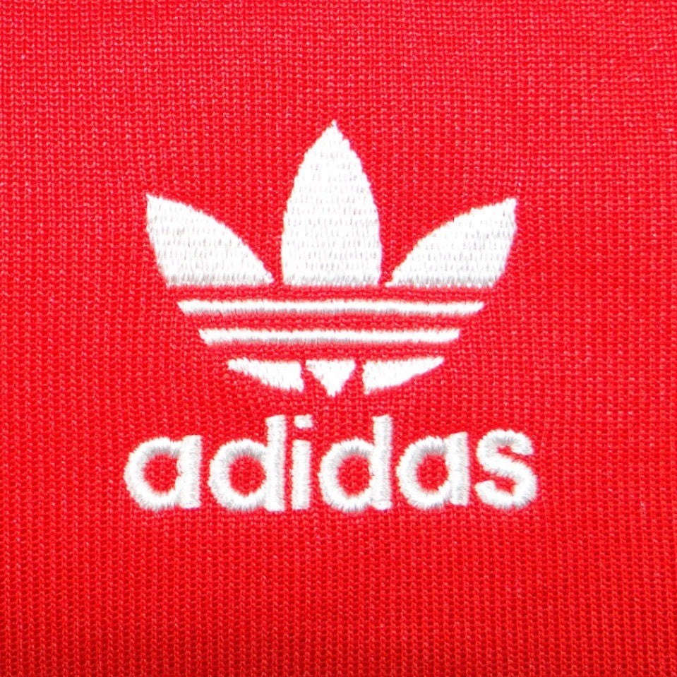 Adidas Originals Mens 2XL Red Track Jacket Hoodie 3-Stripes Trefoil