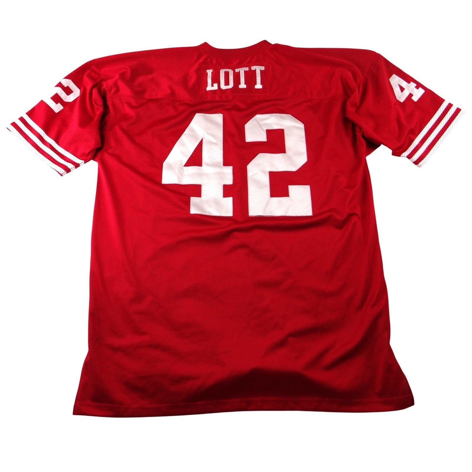 Mitchell & Ness Ronnie Lott San Francisco 49ers 1989 Throwback Jersey Red Men 56