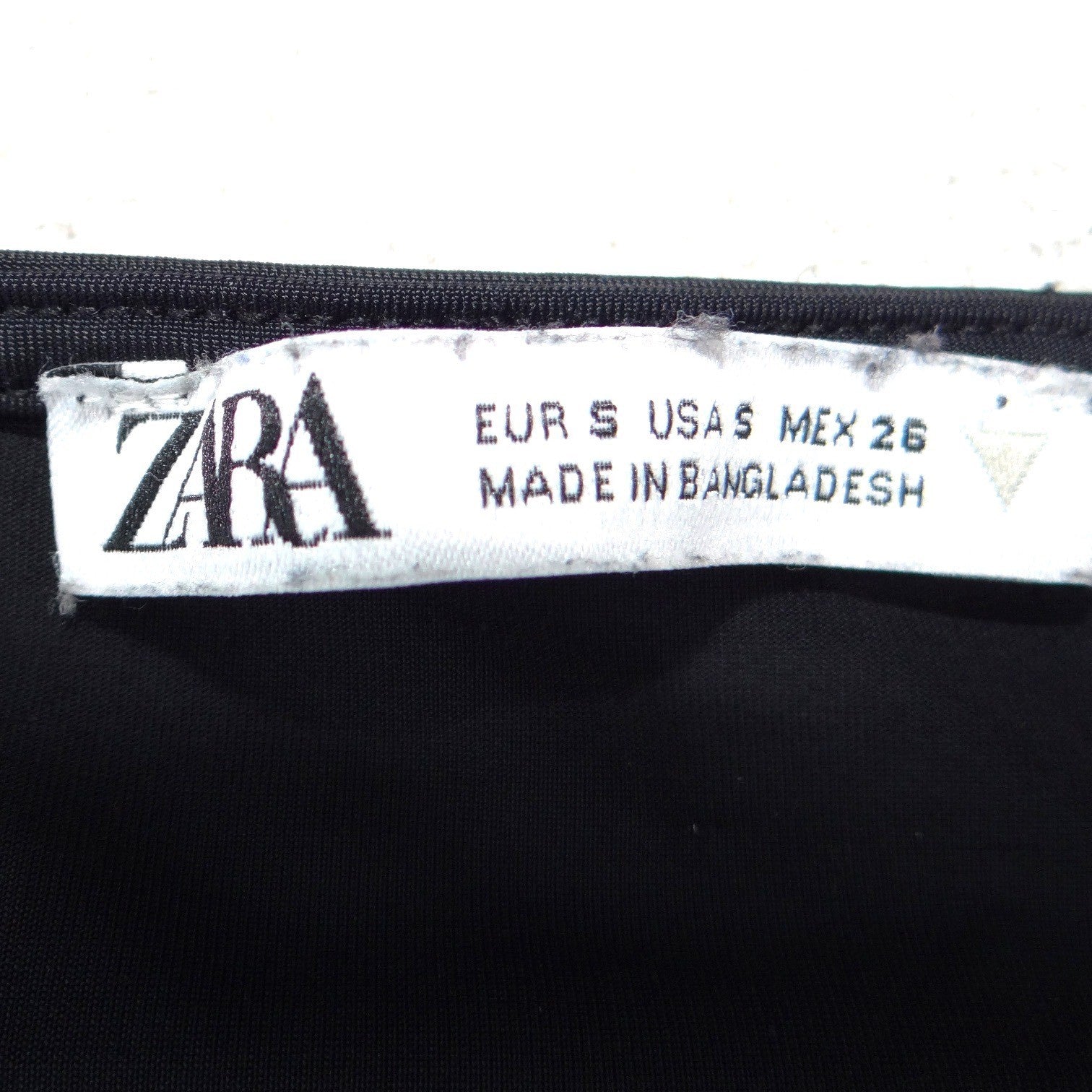 Zara Womens Ruched Sleeveless Blouse Black Boat Neck Slim Fit Top Small