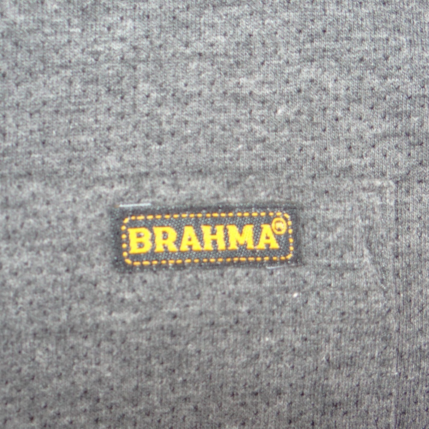 Brahma Mens XL Long Sleeve Pocket T-Shirt Charcoal Gray Heather Workwear