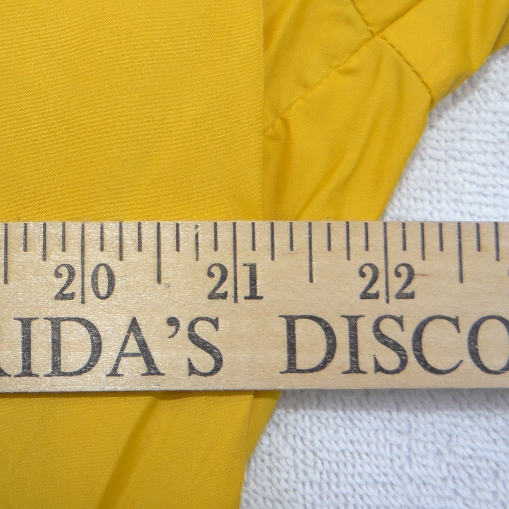 HM Mens Yellow Hooded Windbreaker Lightweight Zip Up Jacket Size M 2013