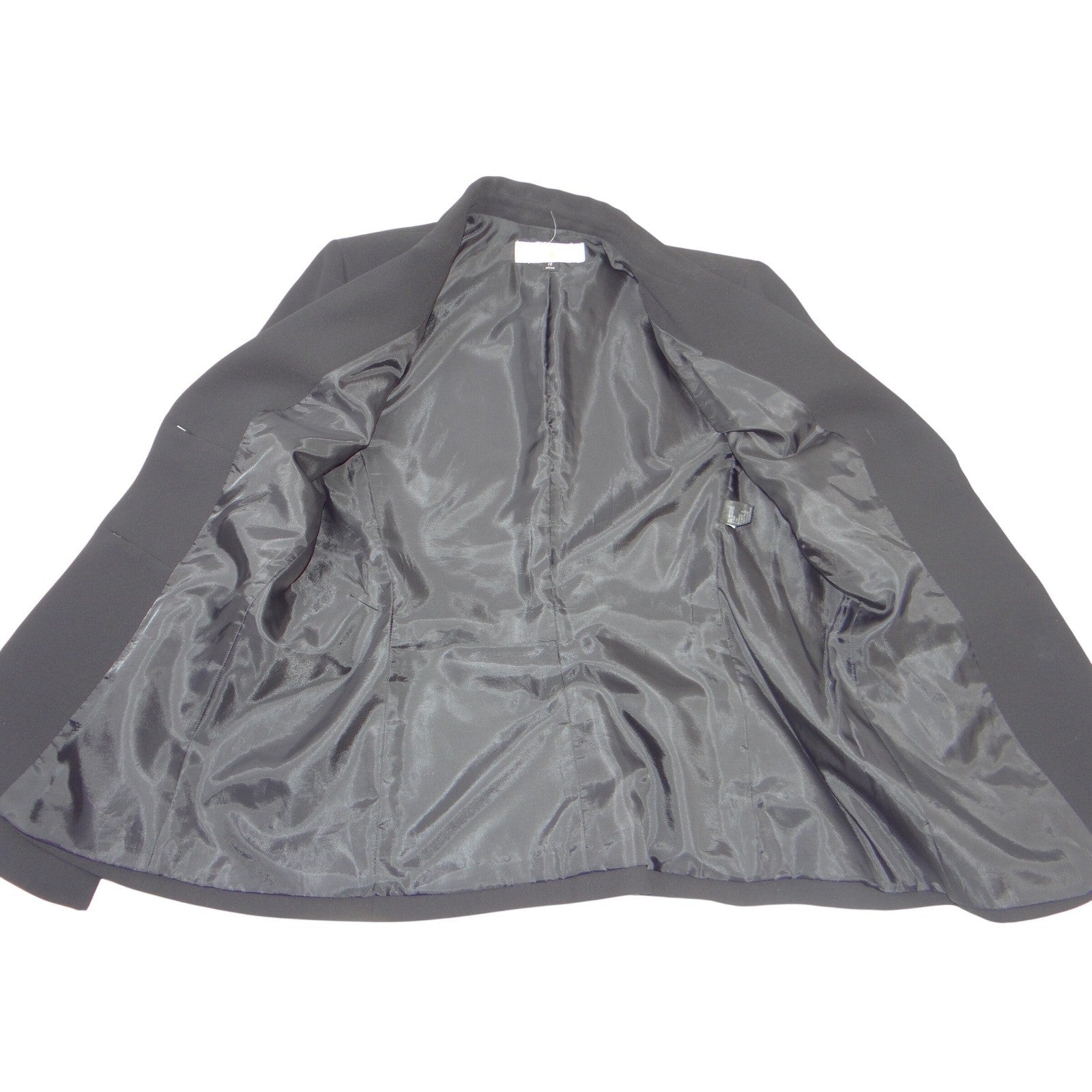 Tahari Arthur S. Levine Womens Black Two Button Tailored Blazer Jacket Size 12