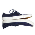 Navy Blue Canvas Low Top Sneakers Mens Size 12 Lace Up Mixed Texture