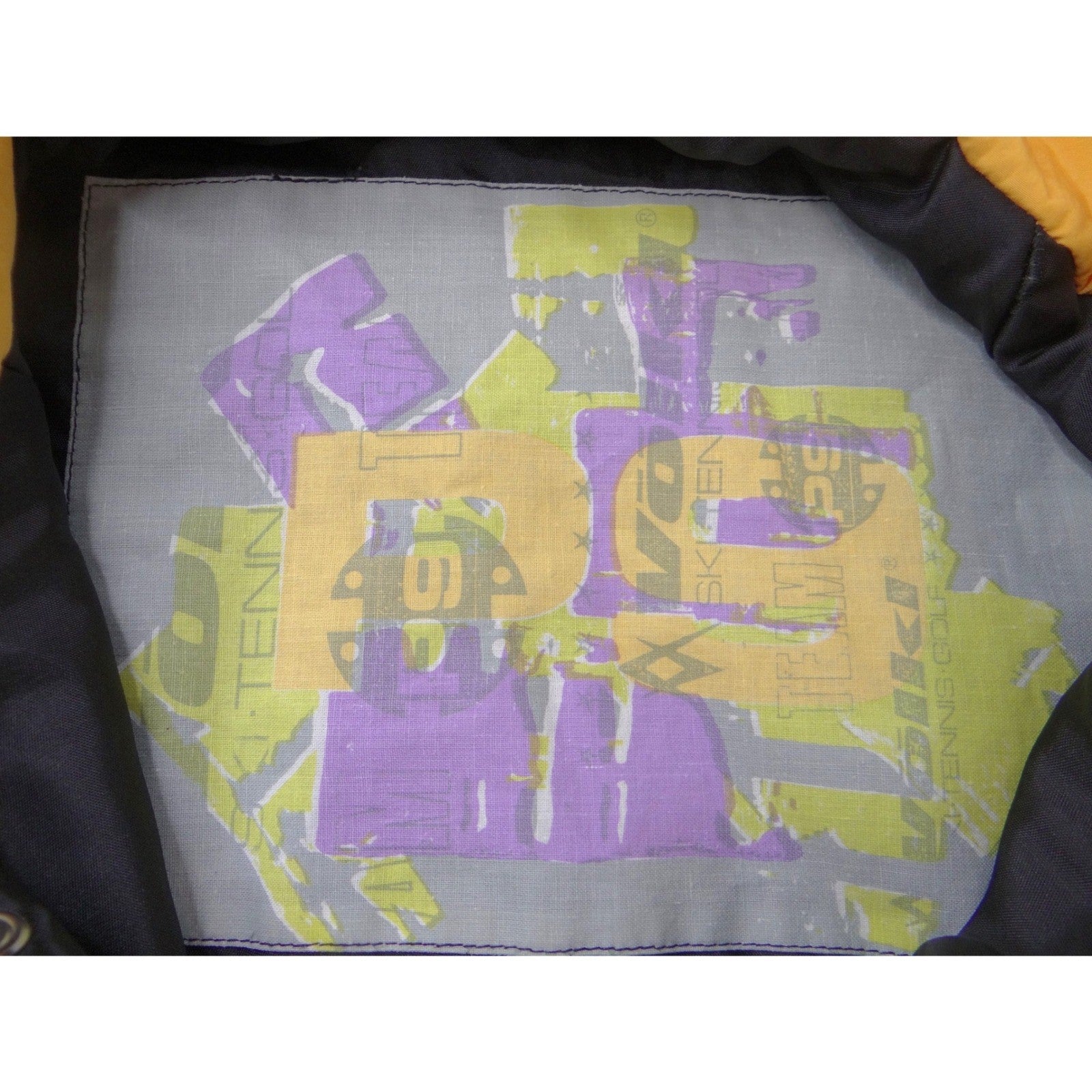 Vintage Volkl Mens Neon Colorblock Windbreaker Pullover Jacket Large 90s Retro