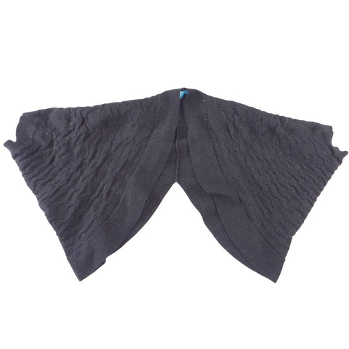 Antonio Melani Womens Black Textured Metallic Knit Shrug Bolero Cardigan Size M