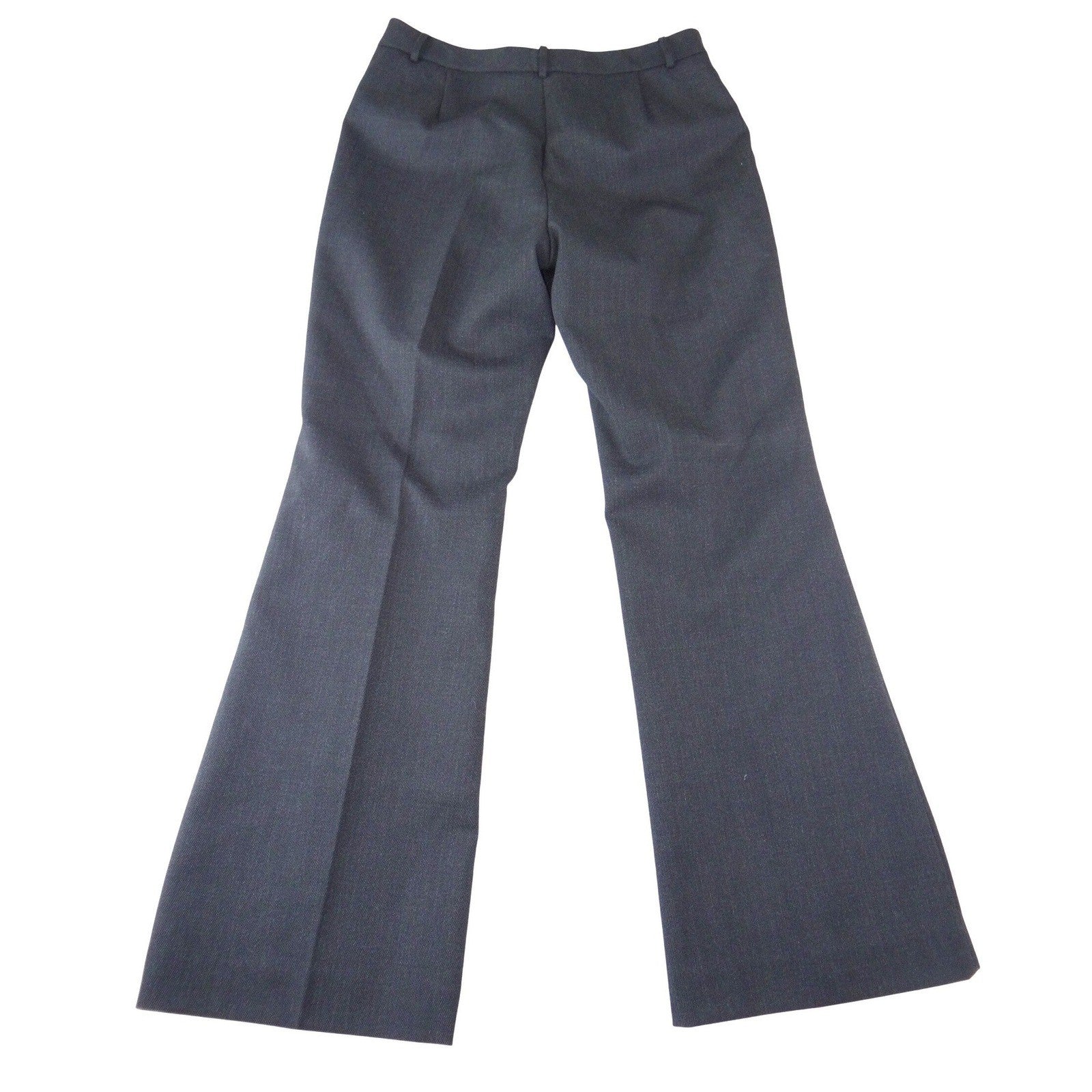 Antonio Melani Womens Charcoal Gray Wool Blend Wide Flare Dress Pants Size 10