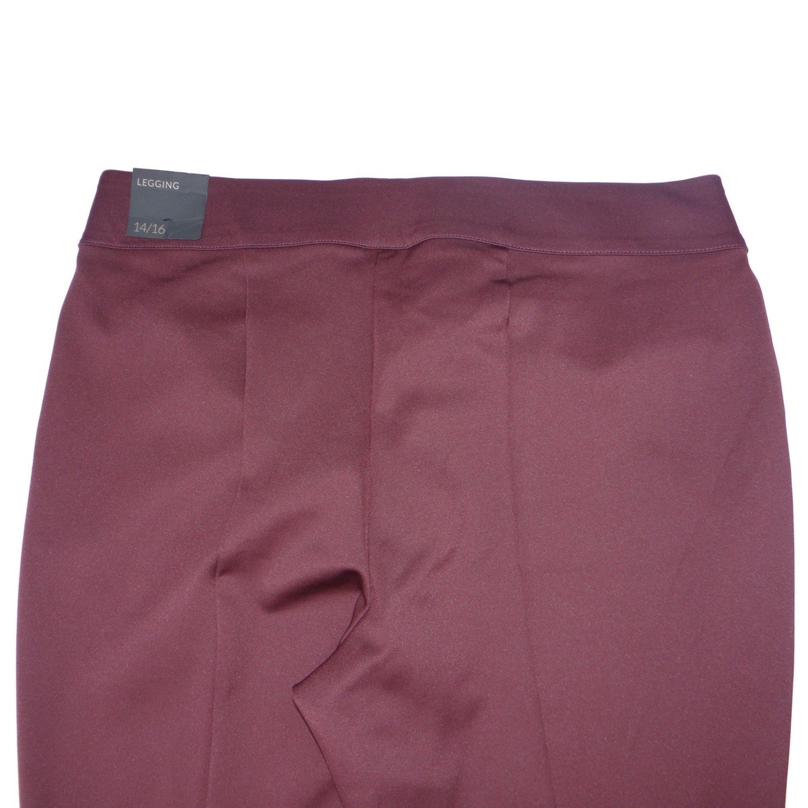 NWT-Lane Bryant Burgundy Legging Pants Women Size 14 16 Comfort Stretch Casual