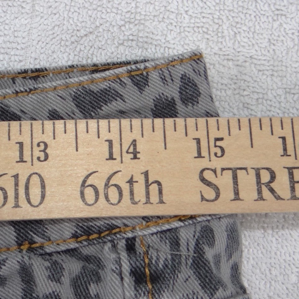Dollhouse Crazy Sexy Cool Grey Leopard Print Skinny Jeans Womens Size 3