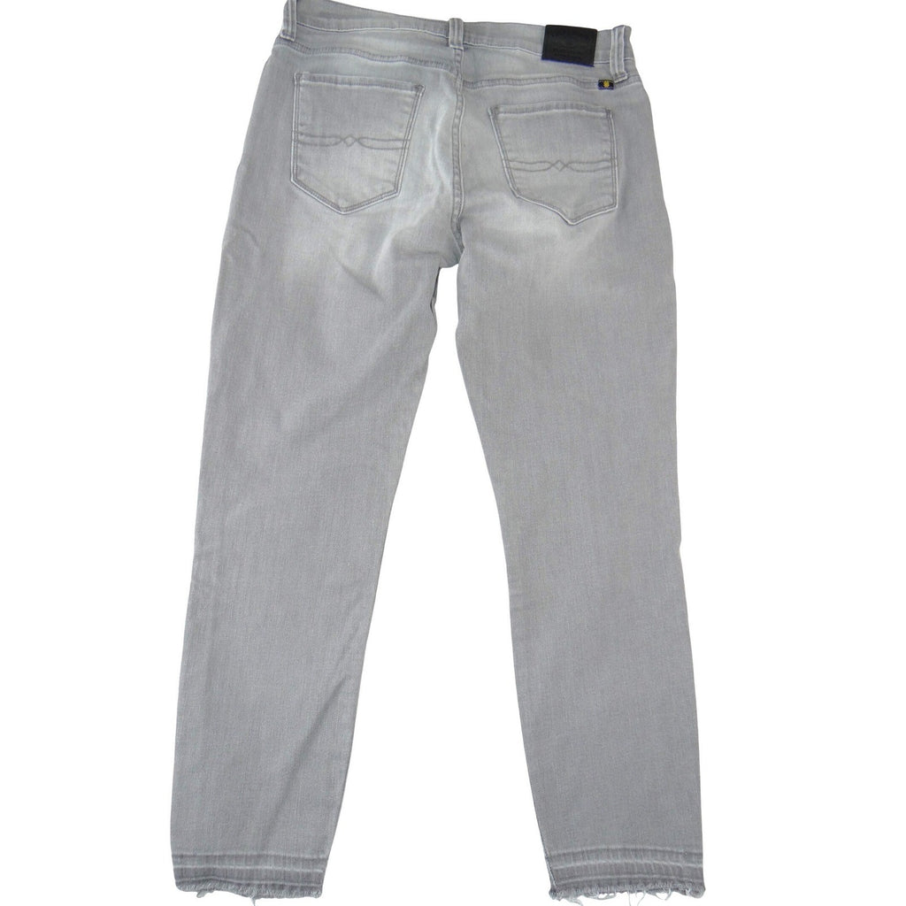 Lucky Brand Brooke Capri Grey Distressed Skinny Jeans Size 6 28 Light Wash