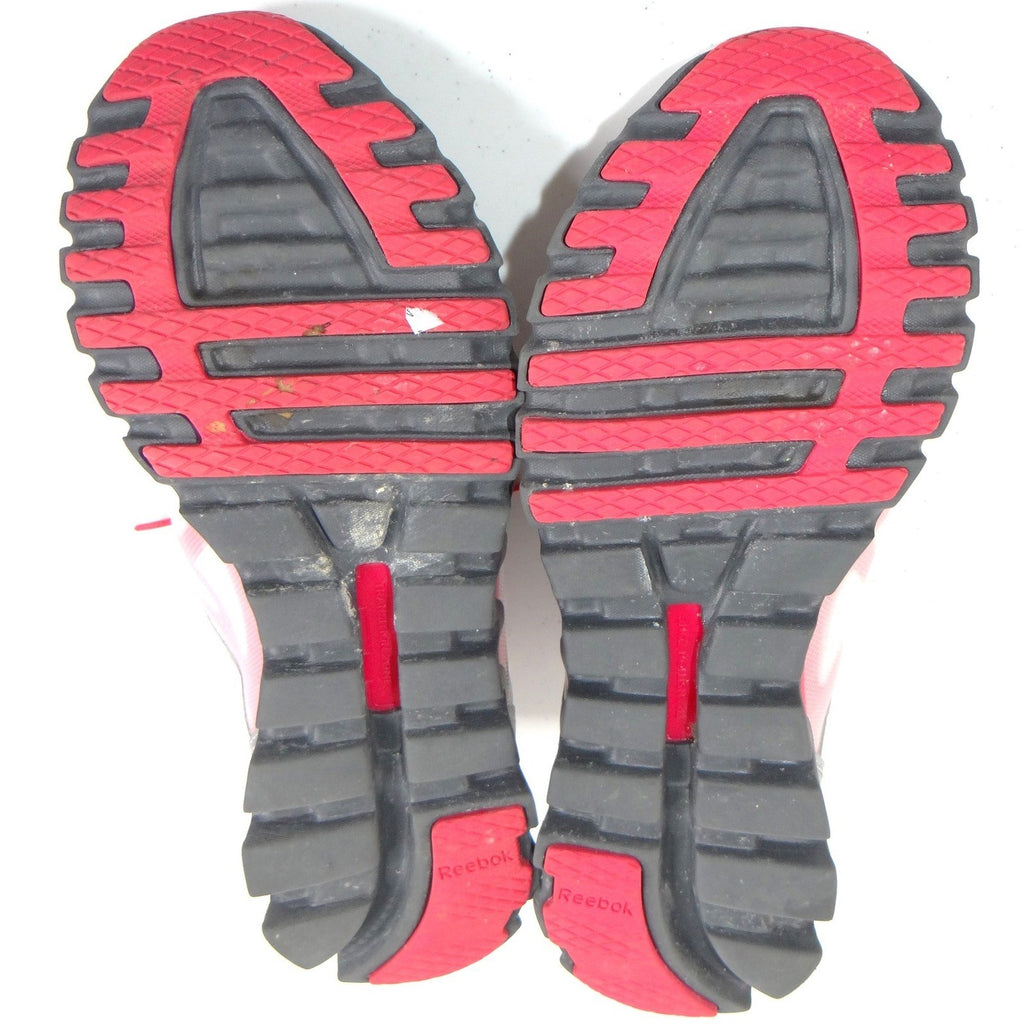 Reebok ZigQuick Fire Womens Running Shoes White Pink Silver Size 6.5