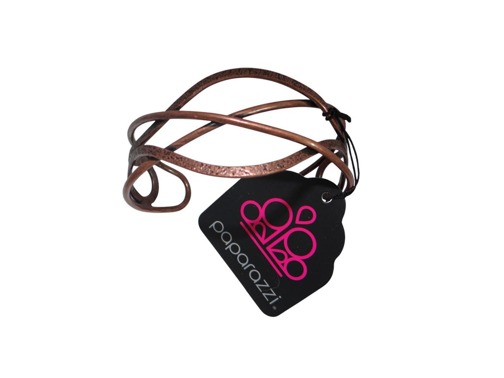 Elegant Copper Wire Cuff Bracelet - Paparazzi Accessories