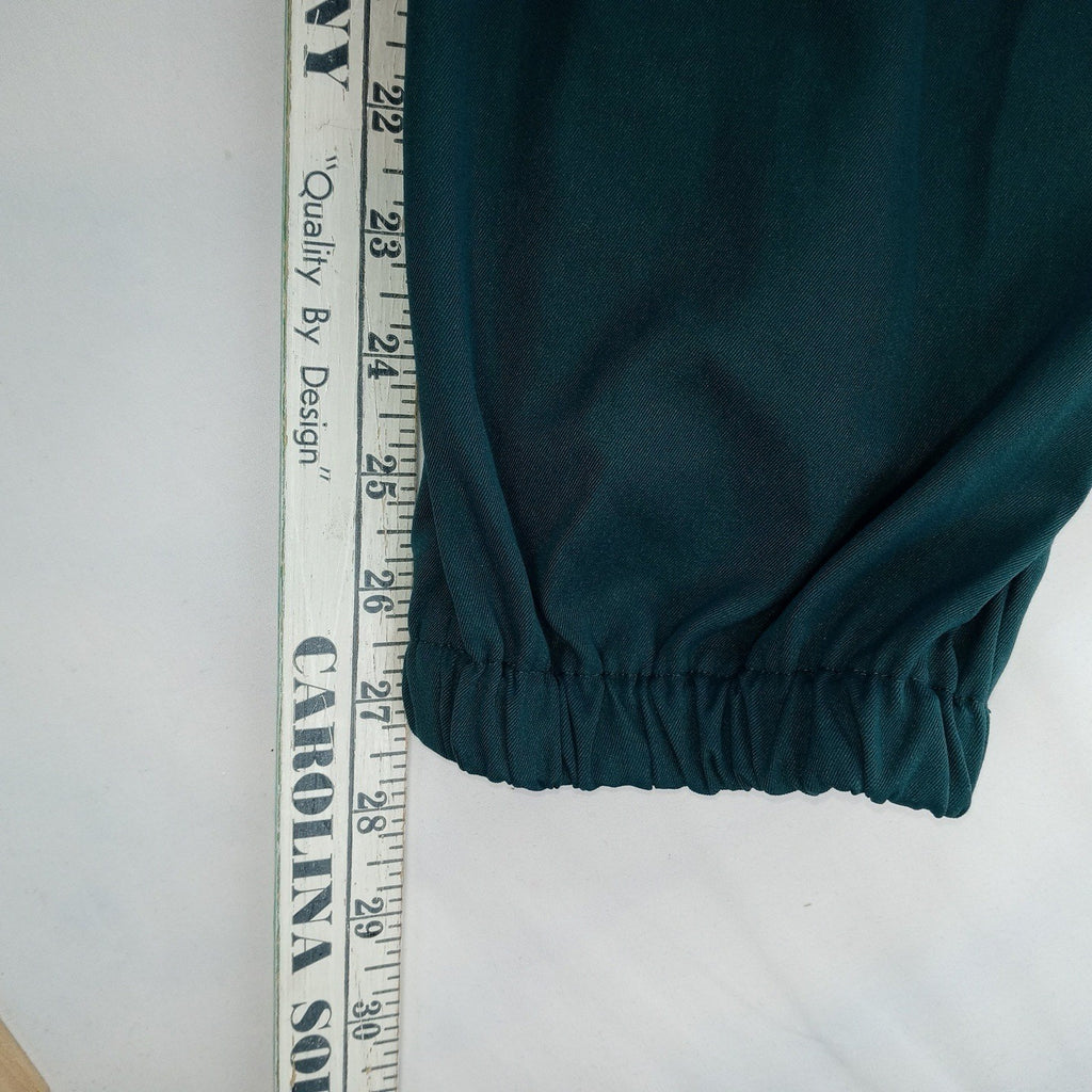 SHEIN Women's Dark Green Sleeveless V Neck Wide Leg Jumpsuit Size M