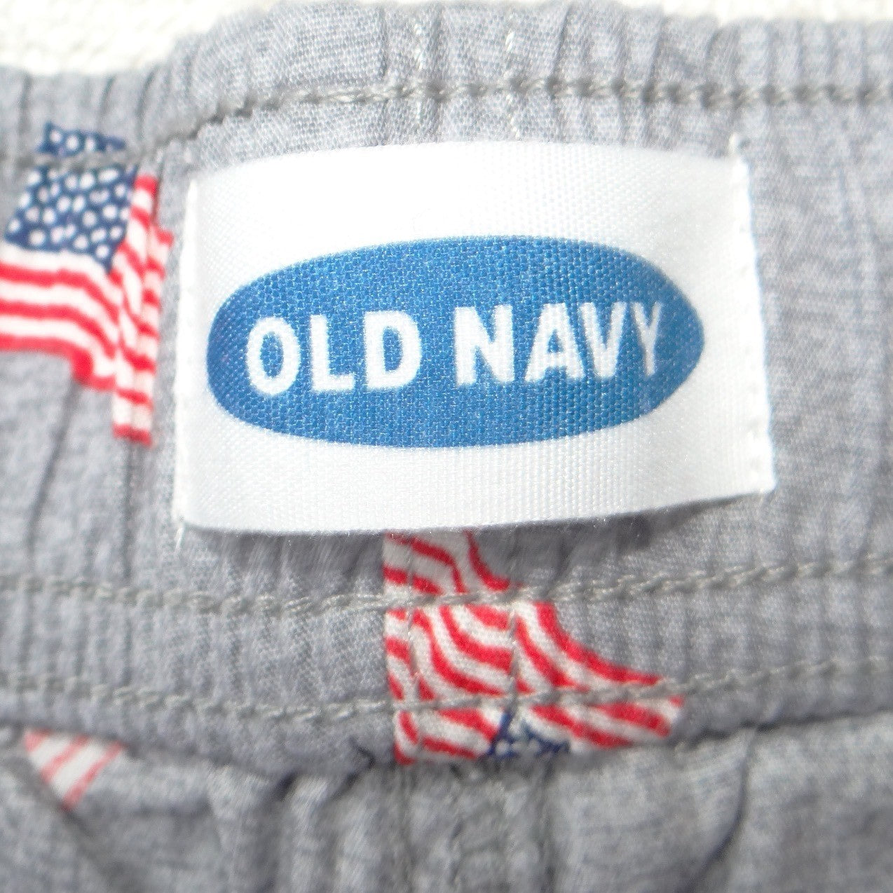 Old Navy Womens Small Gray American Flag Pajama Shorts Patriotic