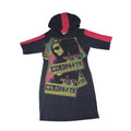Chesley Womens 2X Black Red Reggae Night Wild Party Graphic Hooded Dress