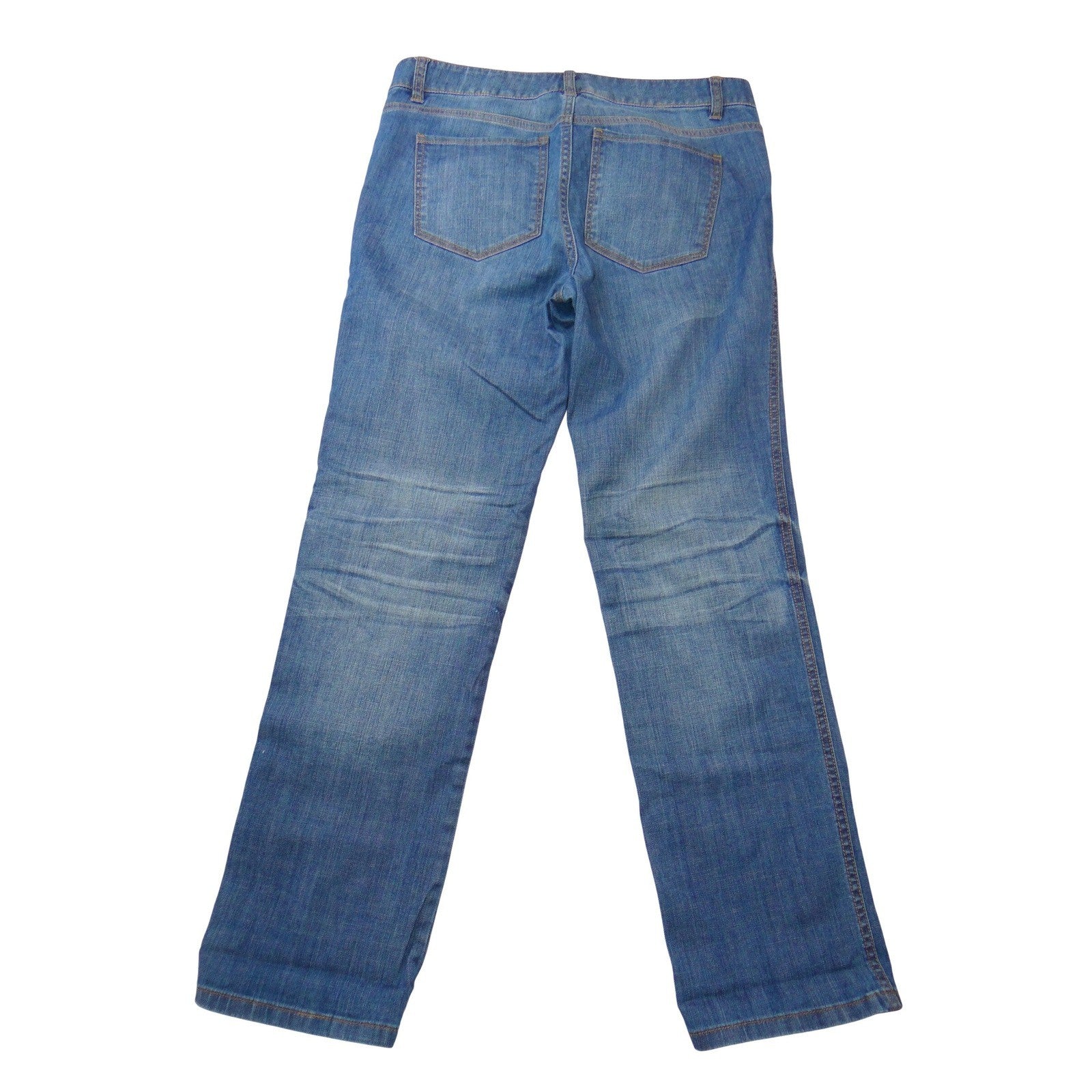LL Bean Signature Blue Straight Leg Jeans Womens 8P Medium Wash Denim Classic