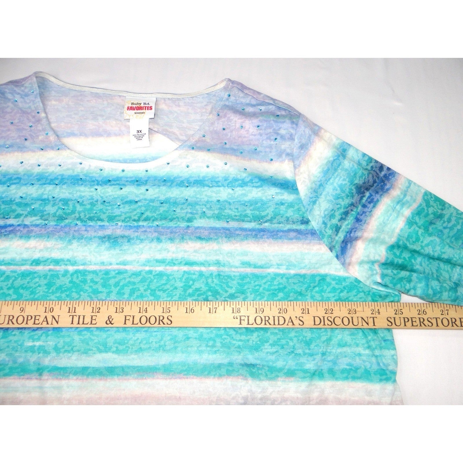 Ruby Rd. Favorites Women's Long Sleeve Top 3X NWT