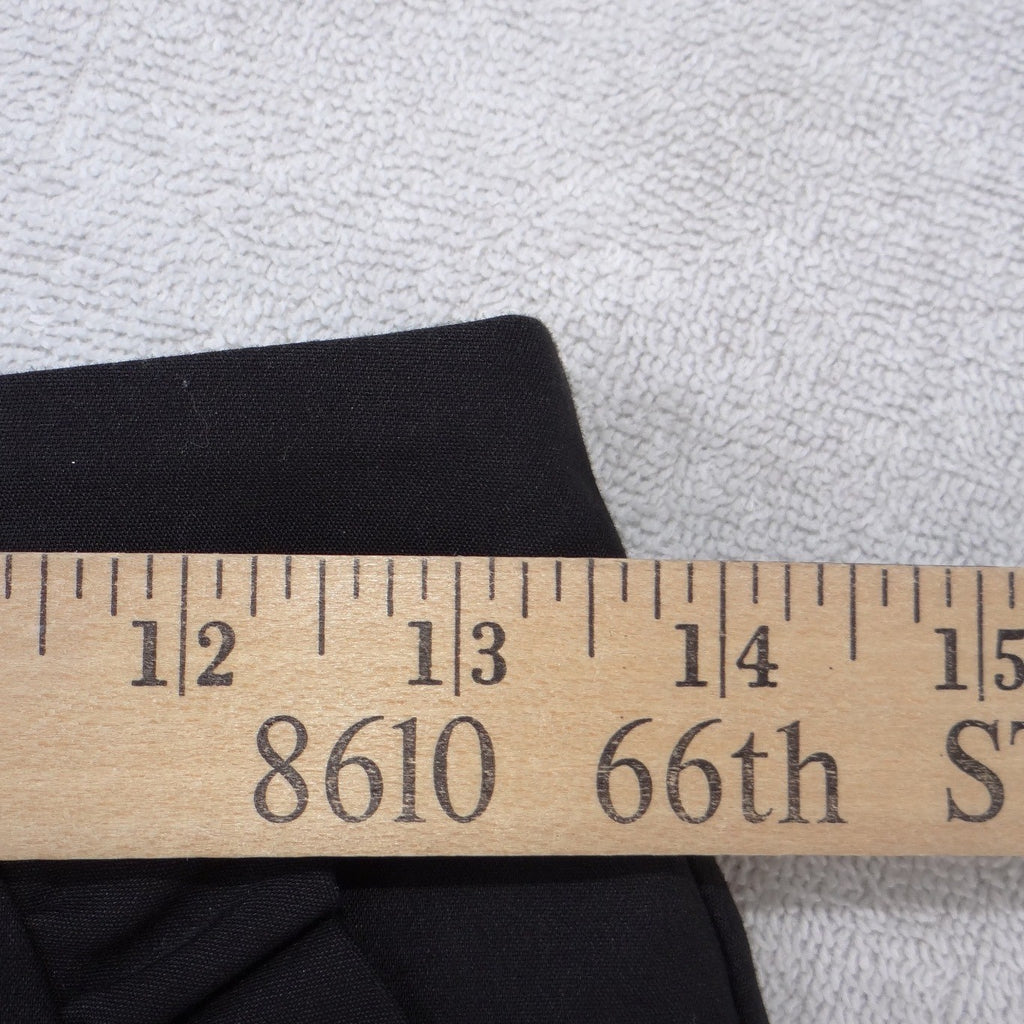 Forever 21 Womens Black Ruffle Pocket Mini Skirt Size 26 Solid A-Line
