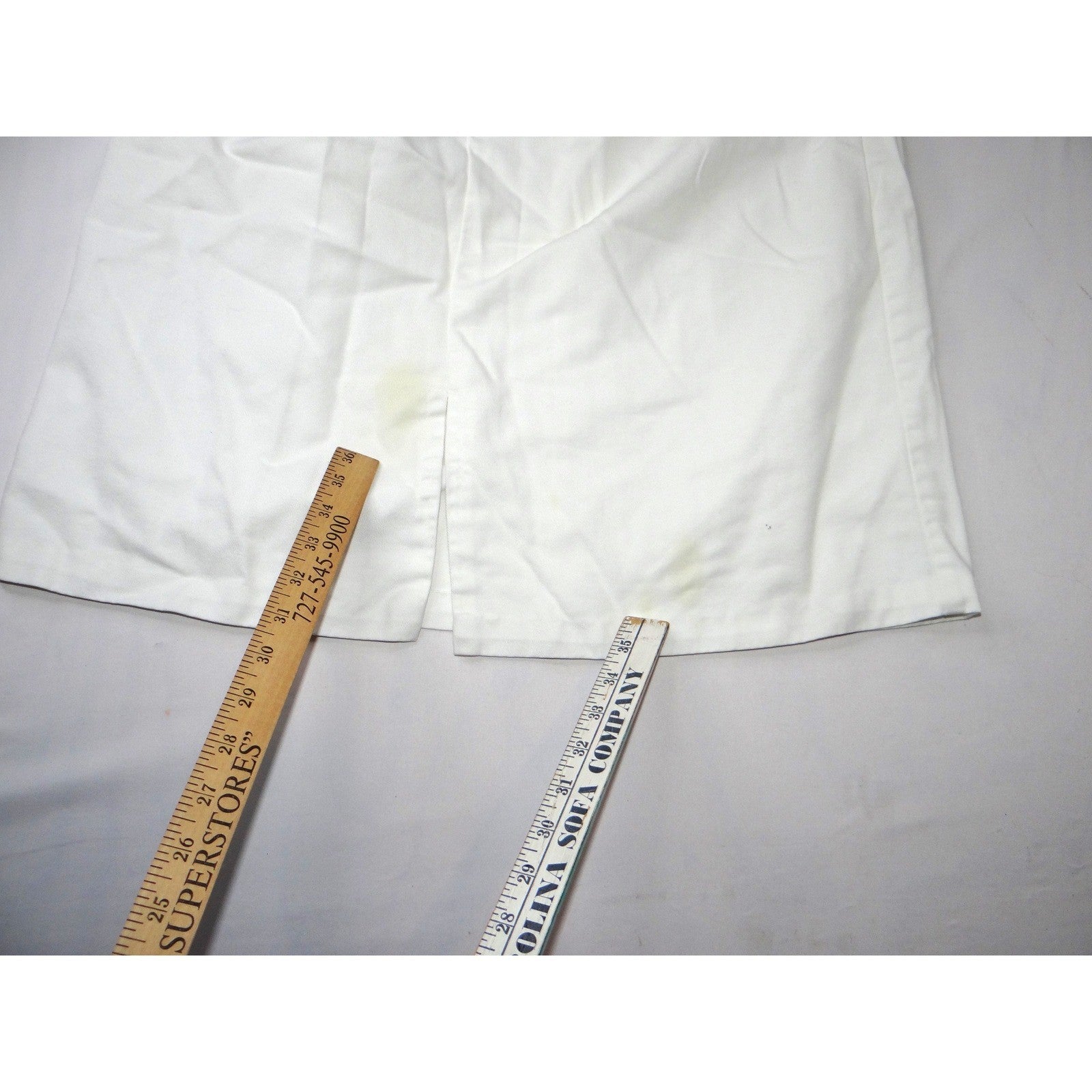 Vintage White Midi Skirt Pleated A Line Casual Office Basic