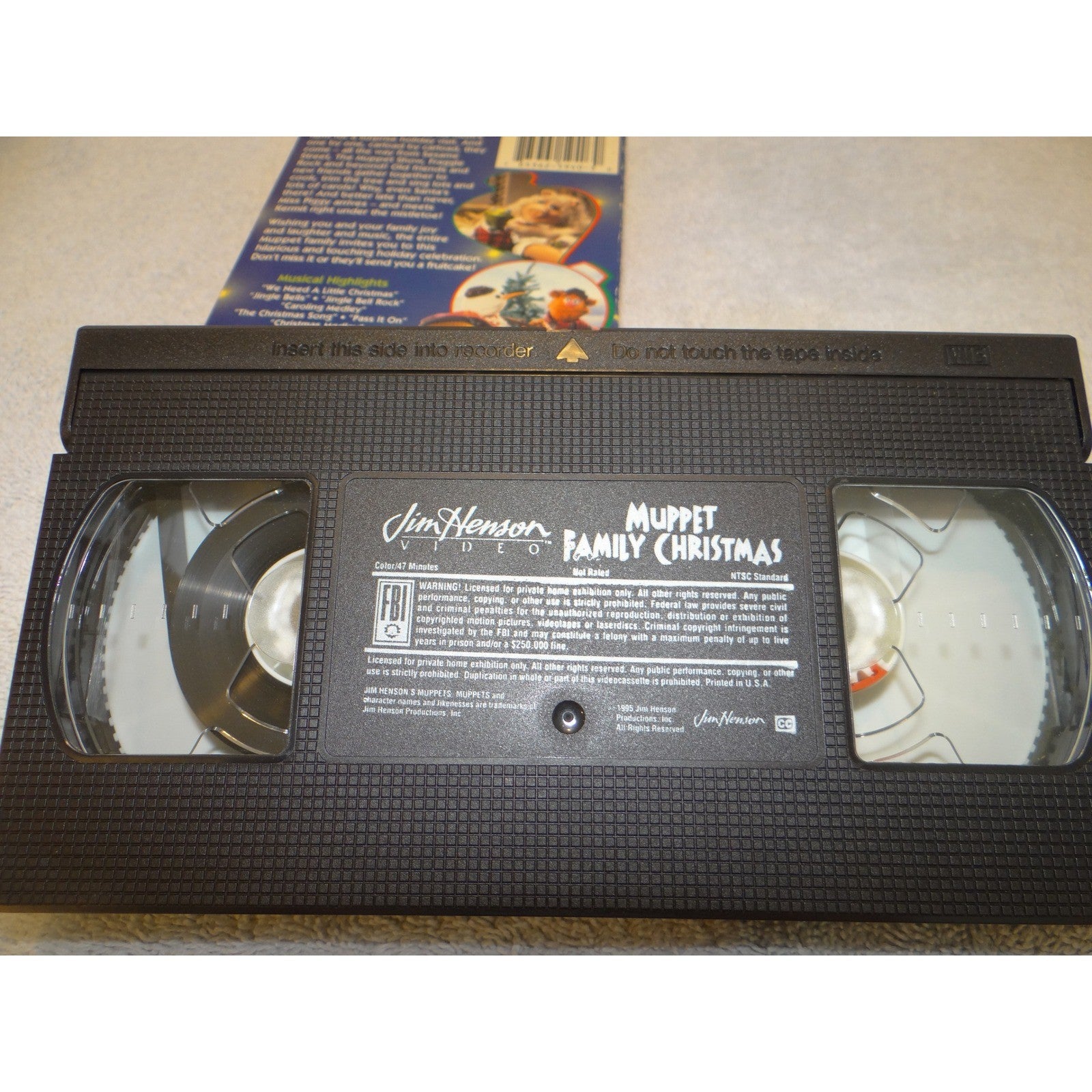 Jim Henson Muppet Family Christmas VHS 1995 Holiday Movie Sesame Street Fraggles