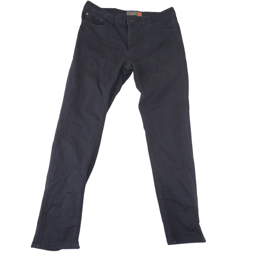 Weatherproof Vintage Mens Skinny Fit Black Stretch Jeans 36x32