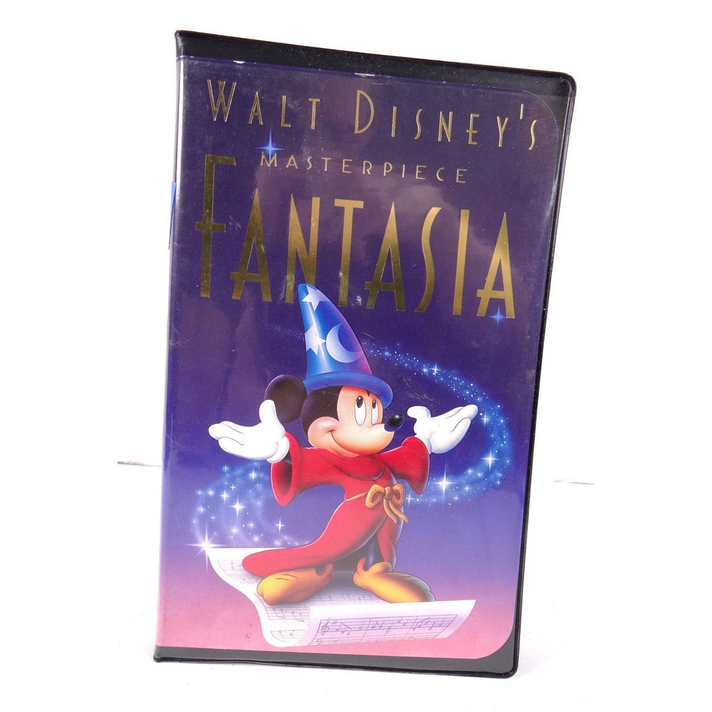 Walt Disney's Masterpiece Fantasia VHS 1991 Black Clamshell Case 1132 G-Rated