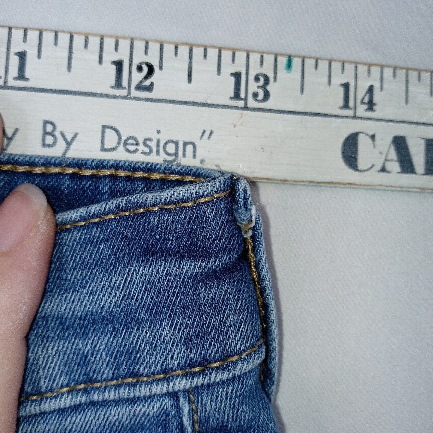 Universal Thread High Rise Skinny Jeans Patchwork Blue Denim Juniors Size 0 26R