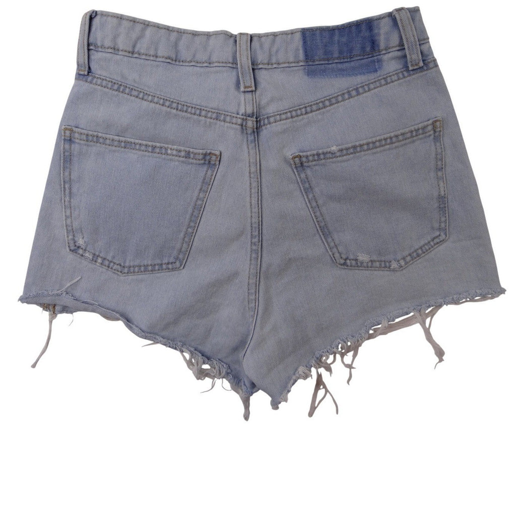 Wild Fable Womens Light Wash Denim Cutoff Shorts High Rise Distressed Size L