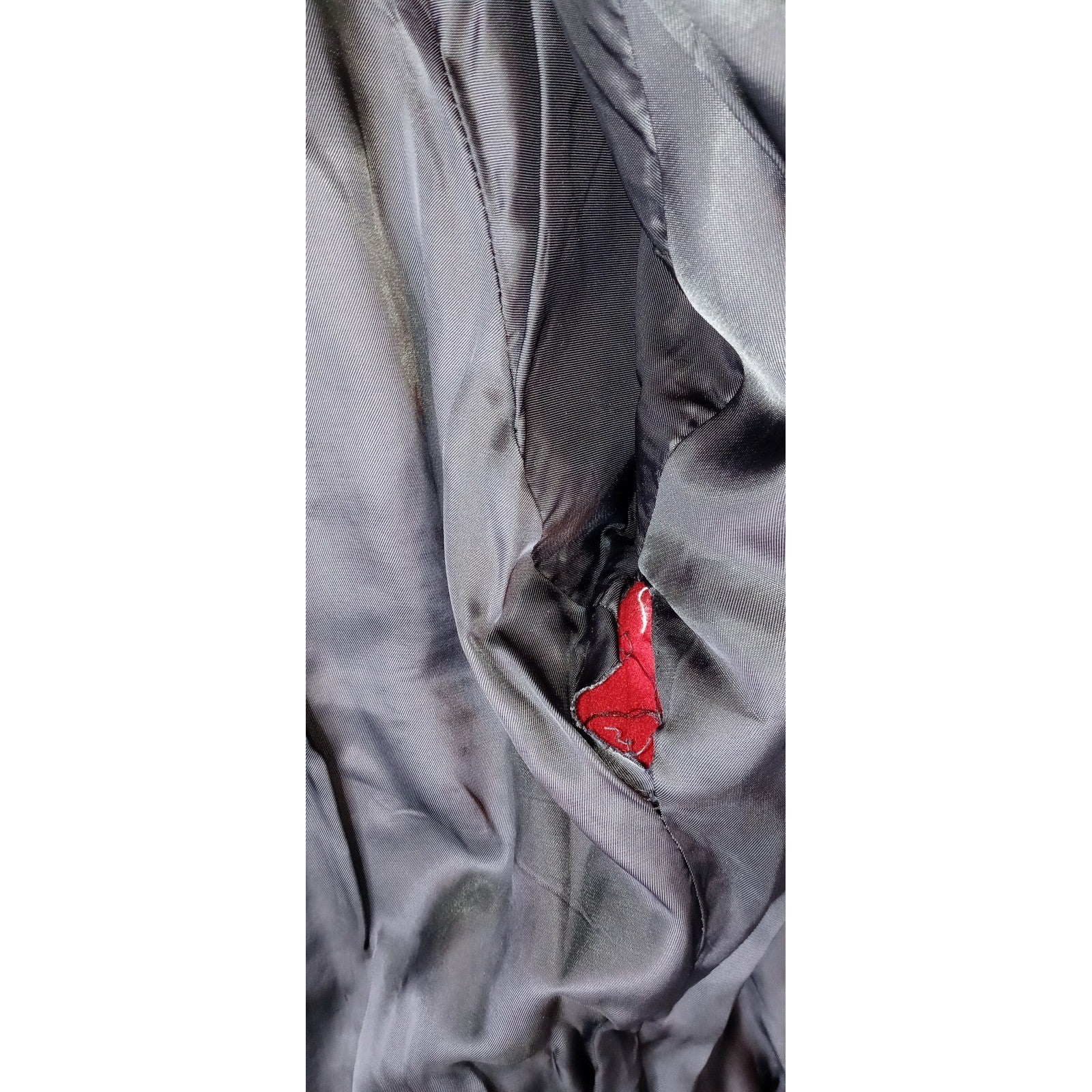 International Scene Red Wool Blend Jacket Button Front Pockets Made in Austria