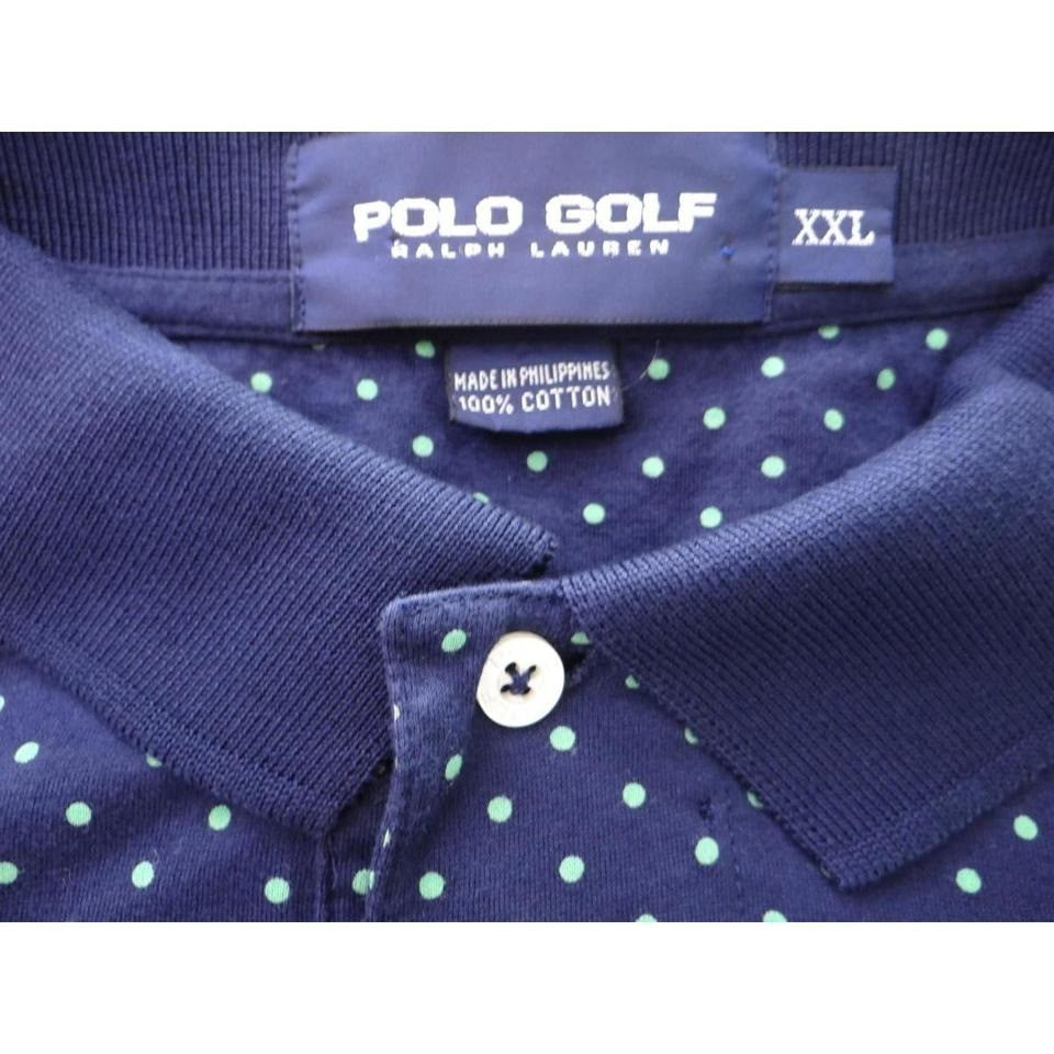 Polo Golf Ralph Lauren XXL Navy Polka Dot Shirt