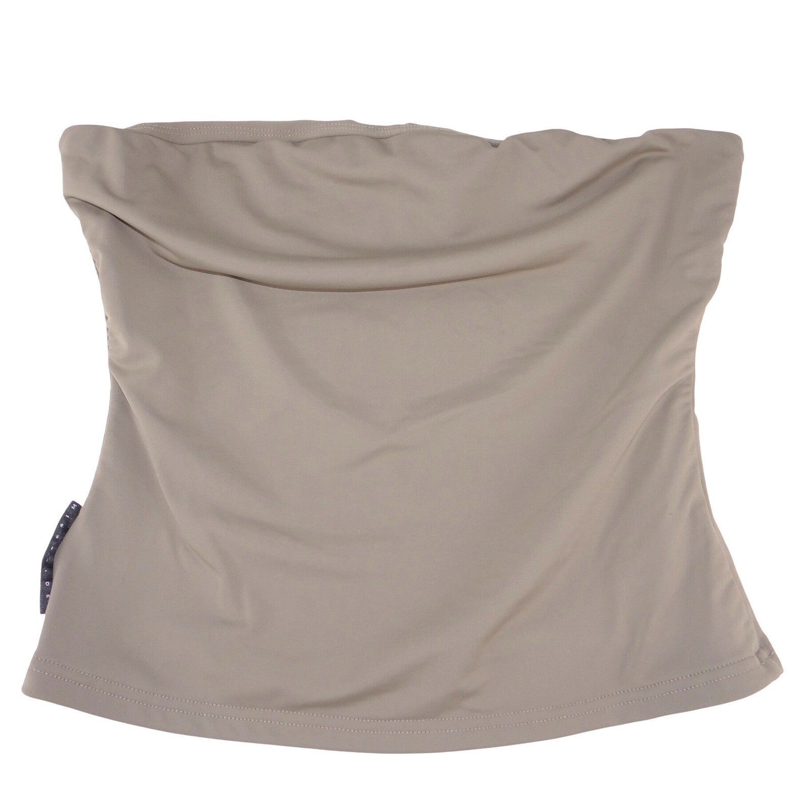 Missguided Taupe Brown Strapless Tube Top Minimalist Stretch Bandeau Bodice