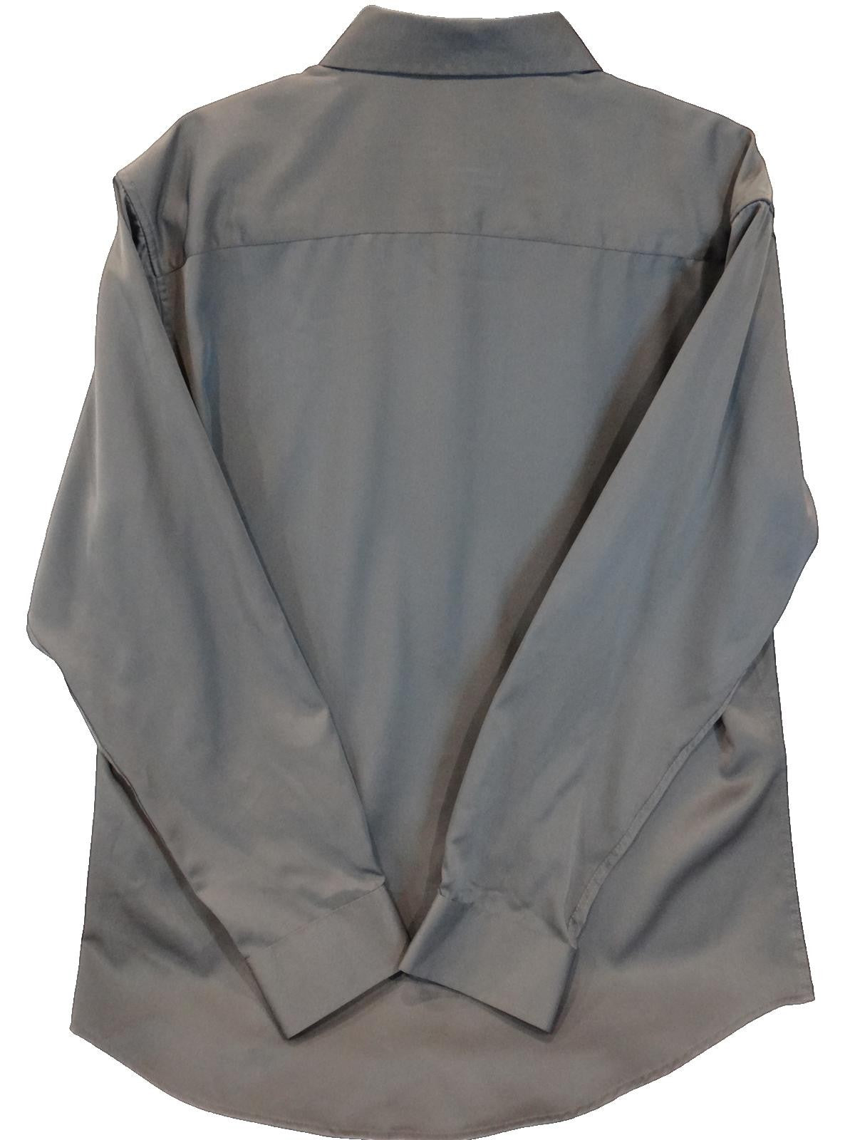 Flex Men's Luxury Collection Dress Shirt - Gray, Size Large