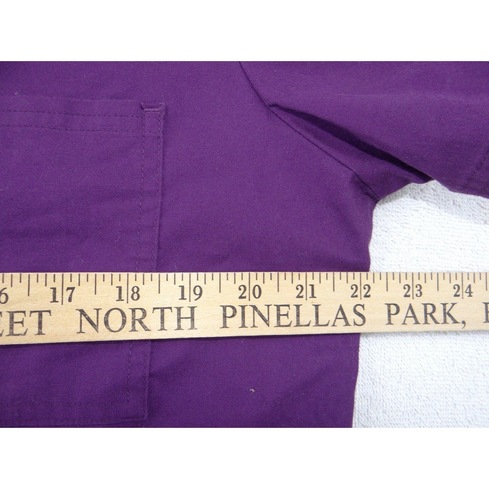 Scrubstar Womens Purple V-Neck Scrub Set Top and Cargo Pants Medium 33782