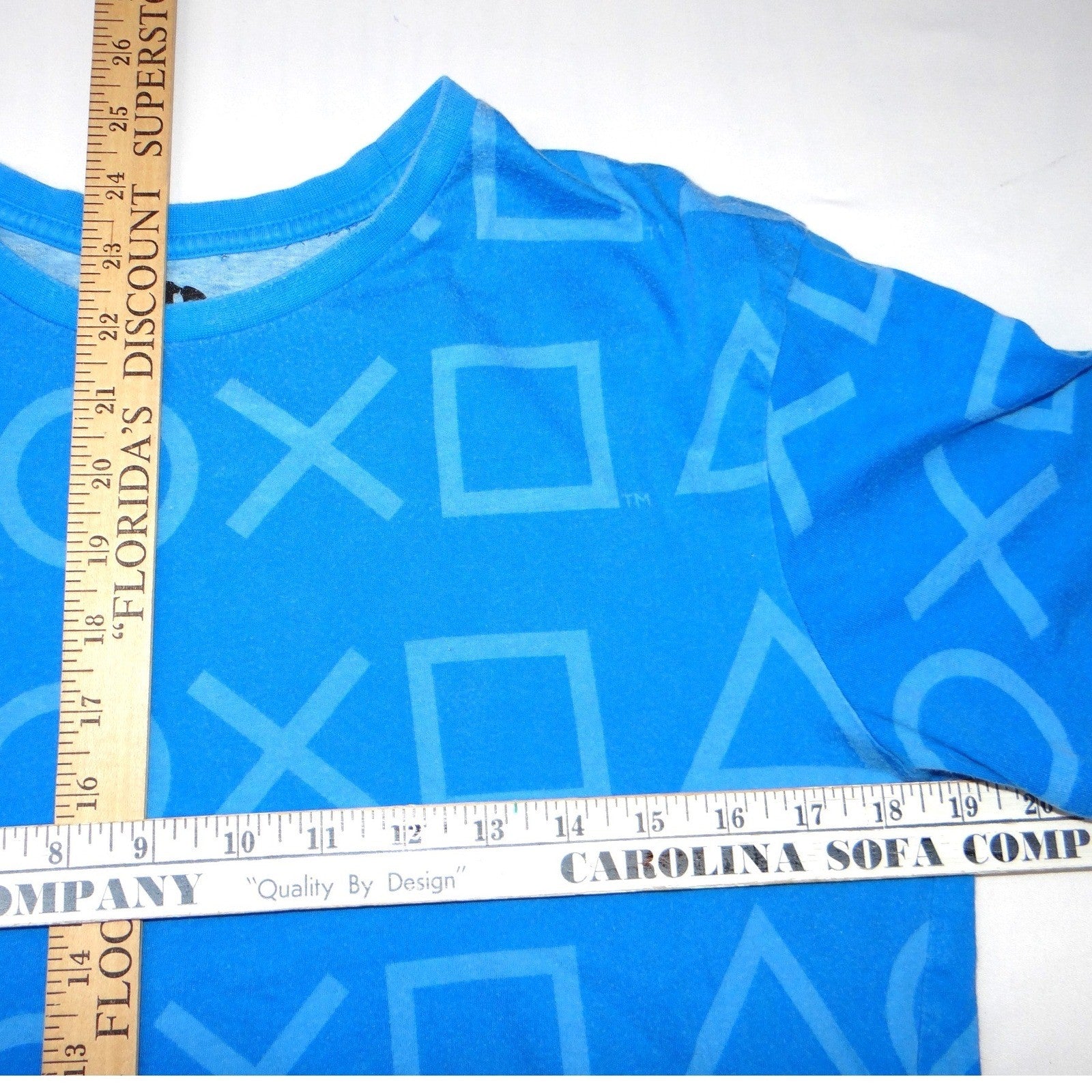 Mens Blue Playstation Graphic T Shirt Size Medium